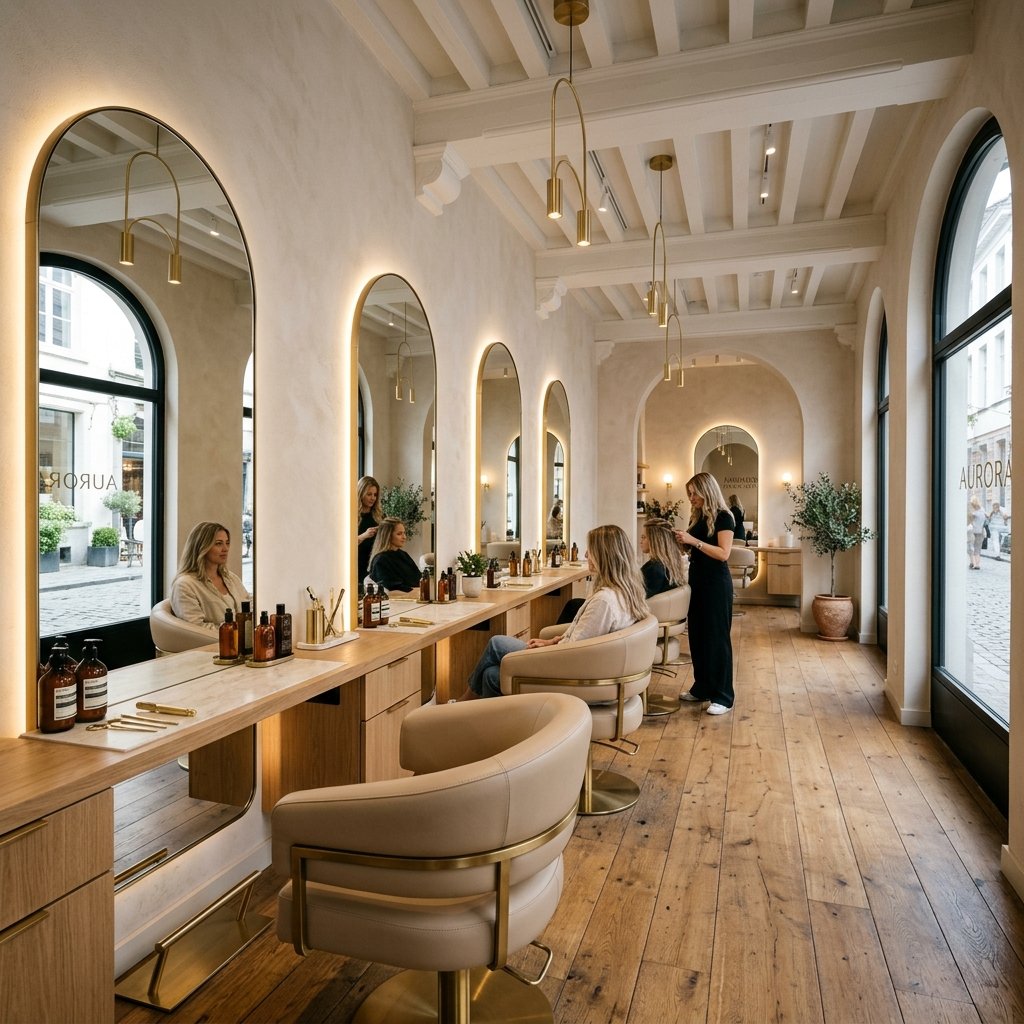 Interior de la Peluquería Estilo Hair Studio